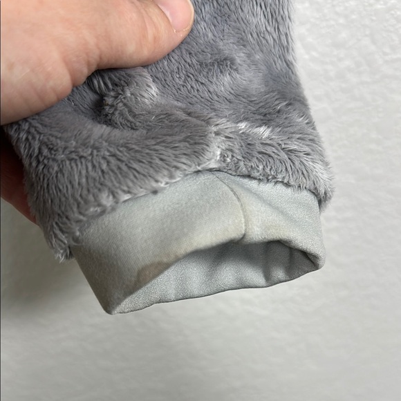 The North Face Gray Teddy Jacket Plush Fleece Cozy M - Picture 7 of 9